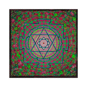 3 Mahavidya Kamalatmika Yantra - Art Print