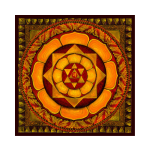Haldi Ganesha Yantra - Art Print